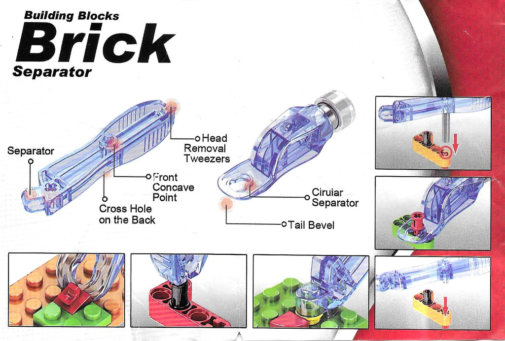 Multi-Function Building Blocks Tool Kit Hammer Pliers Separator - Ideal for LEGO®