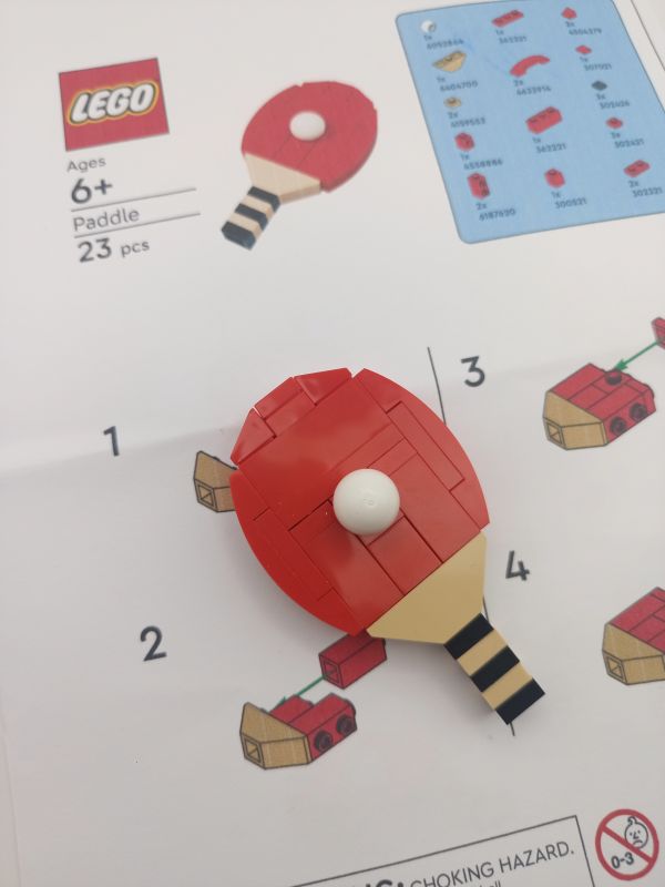 LEGO® Table Tennis Paddle, Make and Take