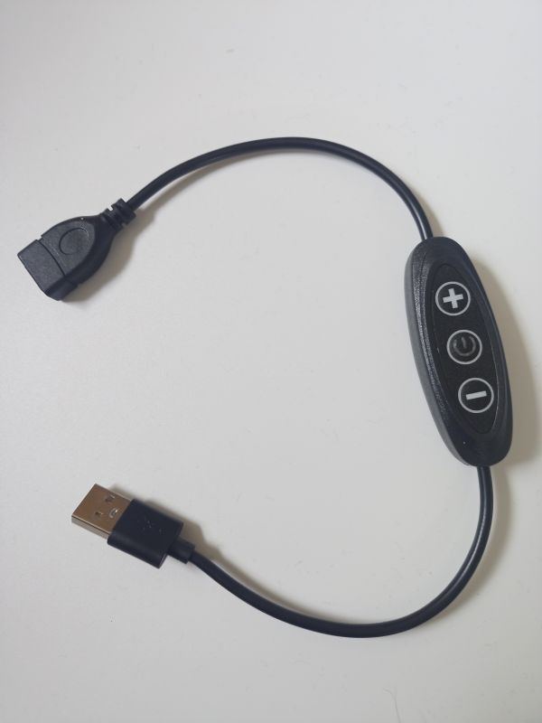 USB-B Dimmer Switch, 3 Key 5V 2A 8-level Dimming for lighting kits