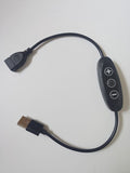 USB-B Dimmer Switch, 3 Key 5V 2A 8-level Dimming for lighting kits