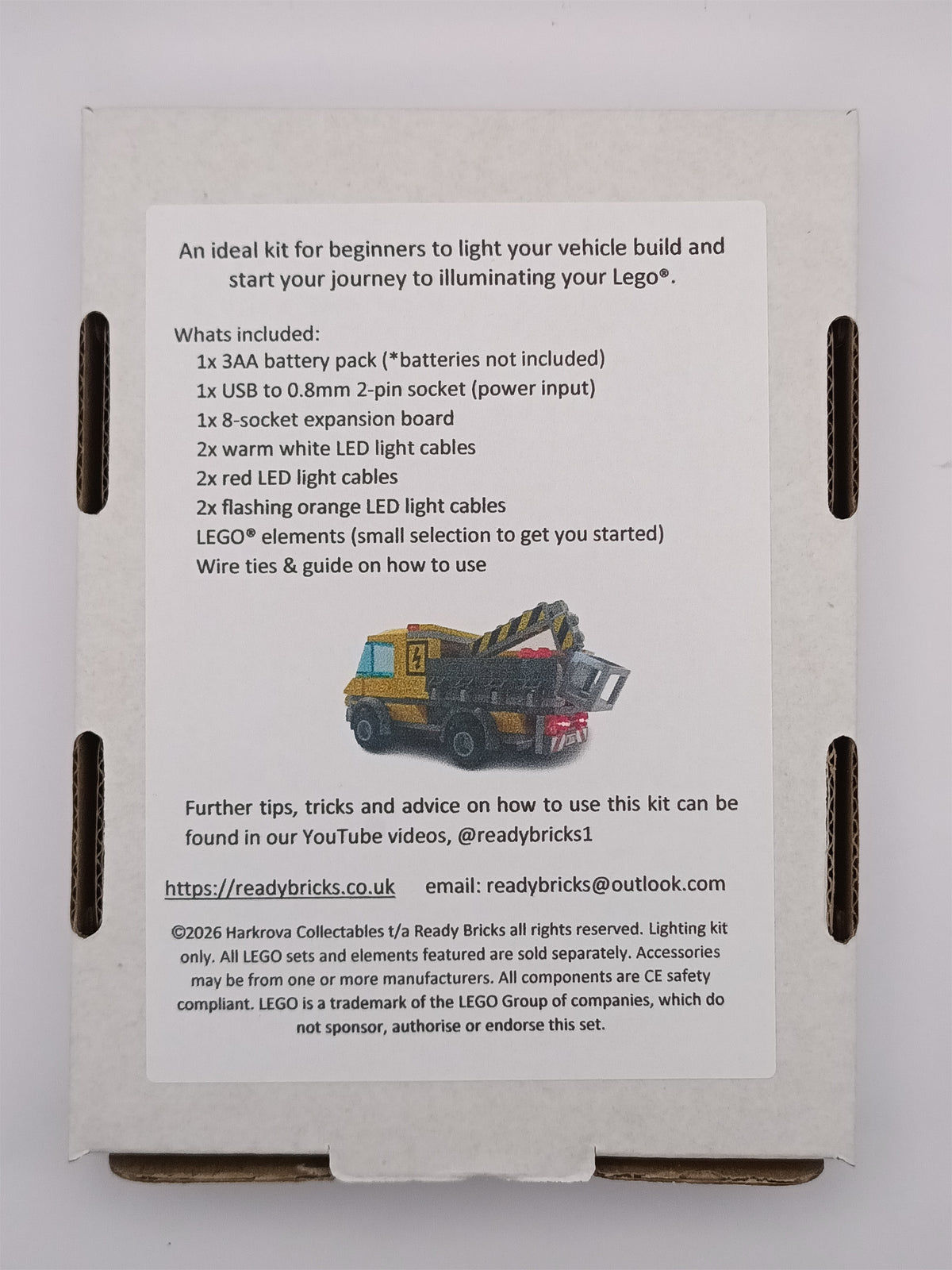 Maintenance Vehicle Universal Lighting Kit - with flashing orange lights