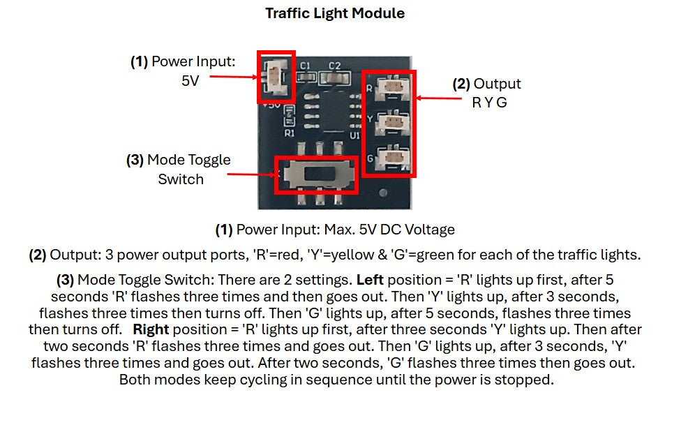 Traffic Light module DIY lighting