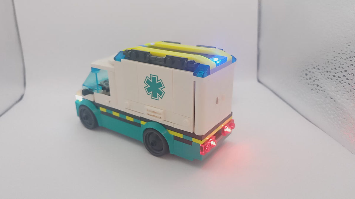 Emergency Vehicle Universal Lighting Kit - with flashing blue lights