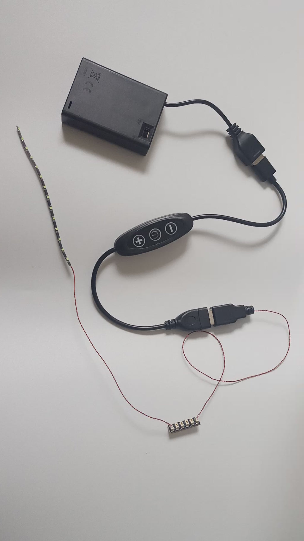 USB-B Dimmer Switch, 3 Key 5V 2A 8-level Dimming for lighting kits