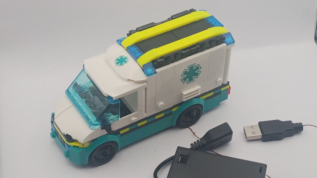 Emergency Vehicle Universal Lighting Kit - with flashing blue lights